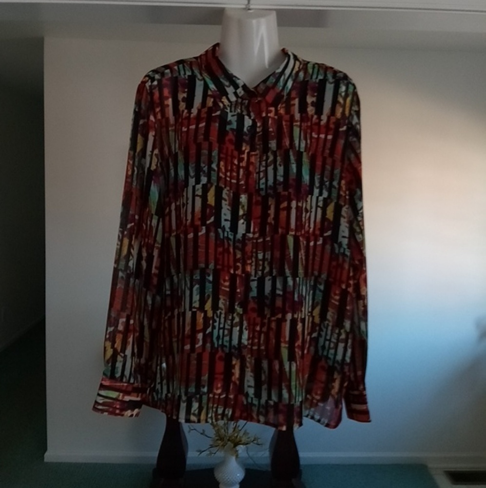 Colorful Button Down by Potpourri Size XL